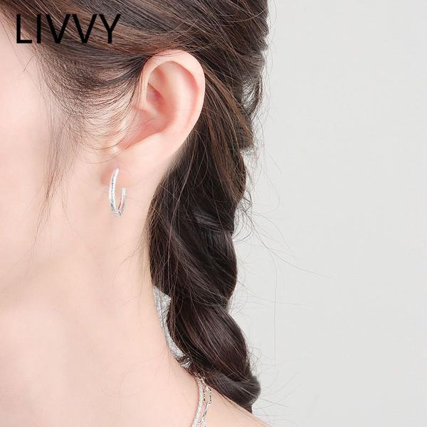 

hoop & huggie livvy silver color large earrings women big round circle jewelry fashion temperament light luxury party accessories gifts, Golden;silver