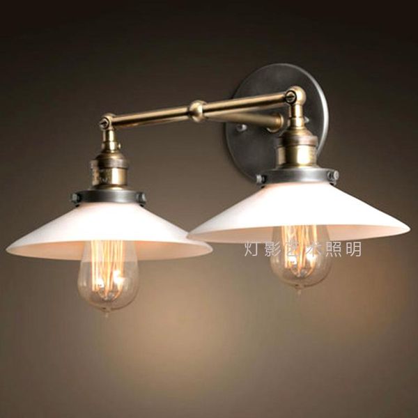 

personalized fashion wall lamps american pastoral mediterranean nordic retro bedroom bedside lamp double gy341