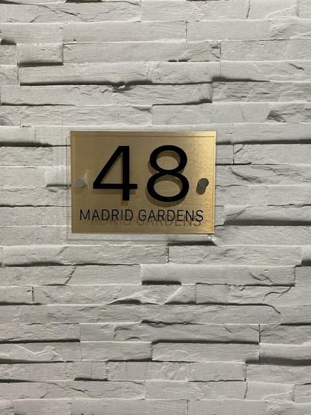 

customized acrylic sign house number street name door plaque multiple sizes other hardware