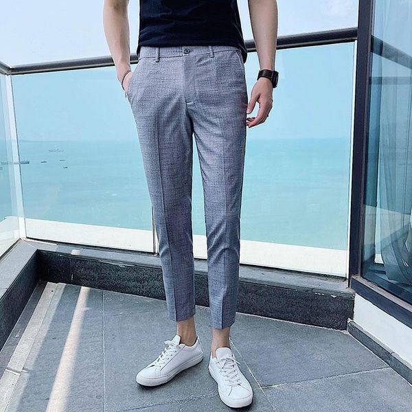 

men's suits & blazers casual ankle business dress pants street office formal wedding, White;black