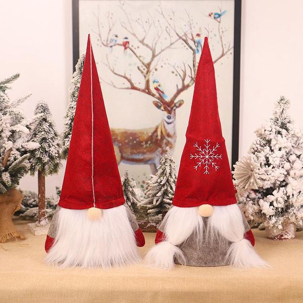 

christmas decorations faceless elderly tree decoration patron saint forest people 2022 happy year