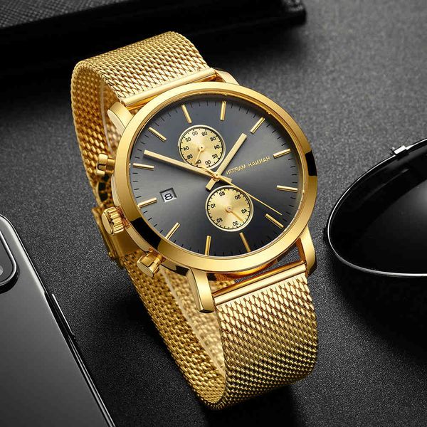 

selling watch automatic movement luxury calendar fashion trend all-match, Silver
