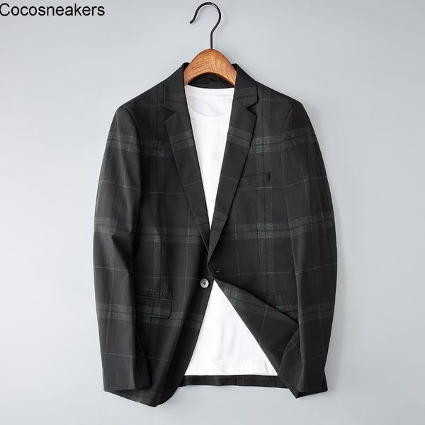

men's suits & blazers 20 spring and coats korean version british plaid small business wedding banquet professional handsome, White;black