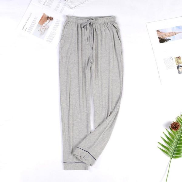 

men's sleepwear mosquito pants modal pajama mens lounge wear sleep bottoms outdoor sports casual home, Black;brown