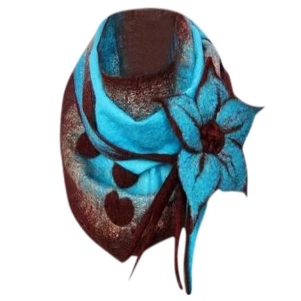 

female scarves women square scarf printed winter warm wrap accessories, Blue;gray