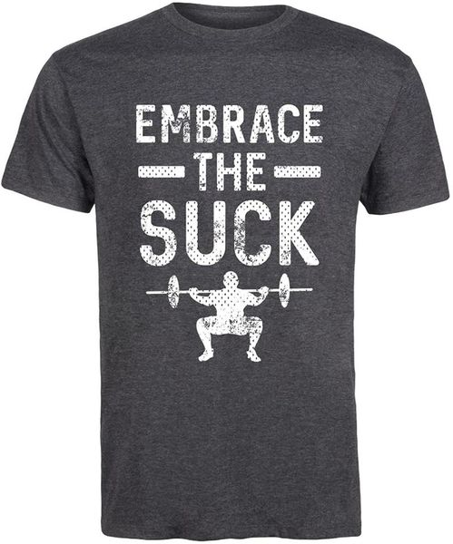 

men's t-shirts embrace the suck - short sleeve graphic t-shirt, White;black
