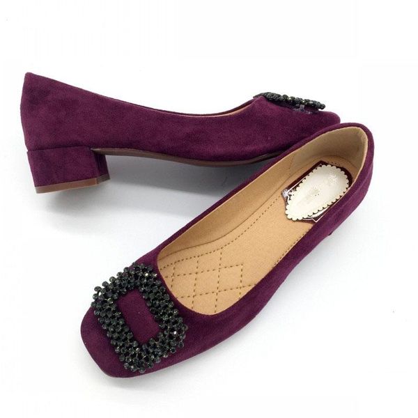

dress shoes spring fashion women pumps buckle slip-on high heel single shallow ladies plus size, Black