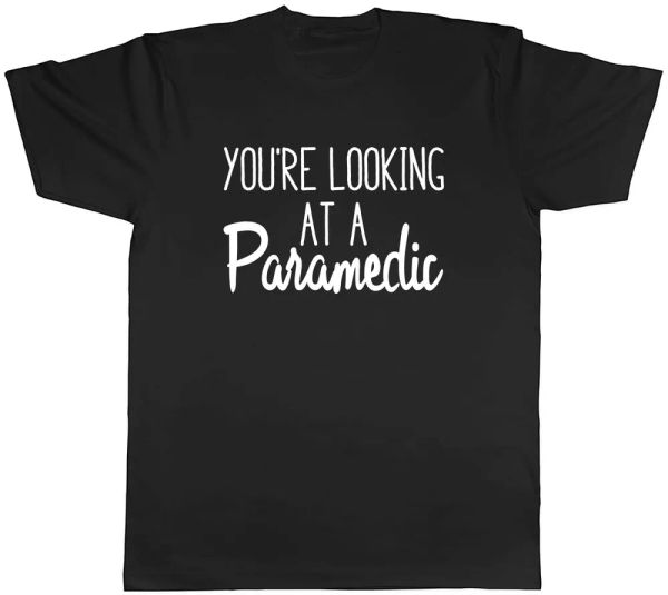 

your looking at a paramedic mens t-shirt tee, White;black