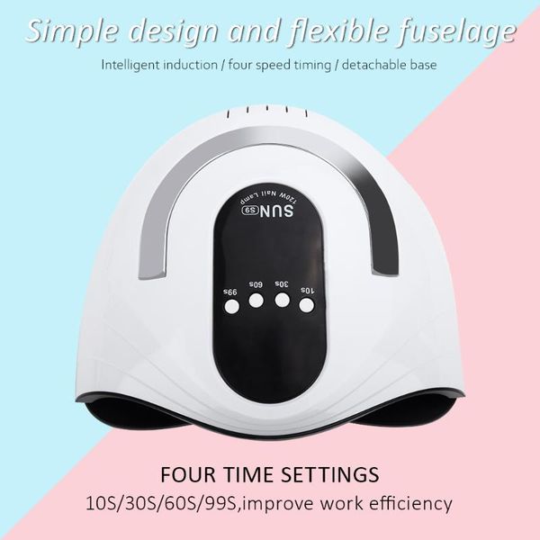 

nail dryers dryer uv led lamp for manicure dry drying gel ice polish sun light 42 auto sensor art tools