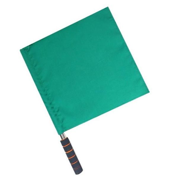 

party decoration command signal flags athletic handheld stainless steel referee flag track field banner red yellow green blue