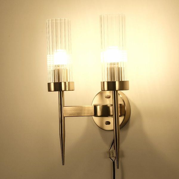 

wall lamp modern style fixture gold lamps simple elegance indoor sconce light living room bedside corridor stairs lighting