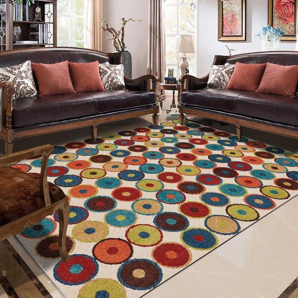 

carpets retro abstract water color multicolor circle bedroom door living room kitchen bathroom floor mats custom