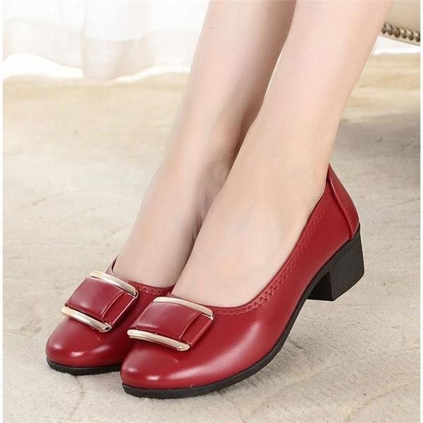 

dress shoes 2021 autumn non-slip soft bottom buckle with wild women's, Black