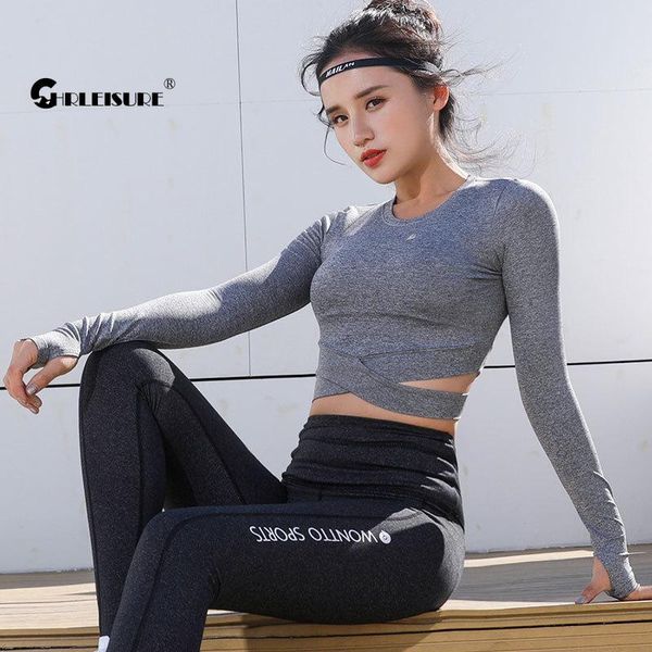 

hollow sports slim navel finger cot beautiful waist yoga long sleeve running quick dry breathableblouses outfit