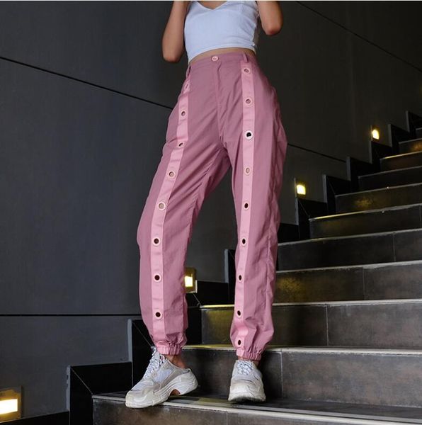

women's pants & capris 2021 autumn ring hollow out high waist casual, Black;white