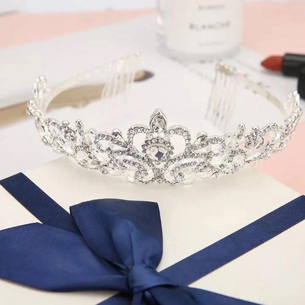 

hair clips & barrettes tiaras crown, crystal ab rhinestones and crowns for women princess tiara girls birthday r7rf, Golden;silver