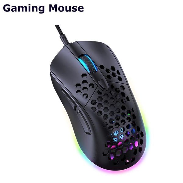 

mice onikuma cw906 wired gaming mouse 7200dpi optical sensor 6 independently buttons eat chicken glowing for lappc