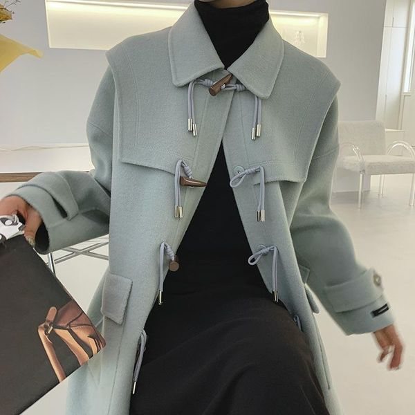 

women's wool & blends coat d016., Black