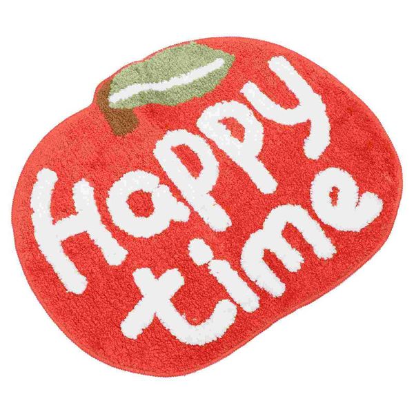 

carpets 1pc cartoon apple shaped non-slip floor mat carpet for home door