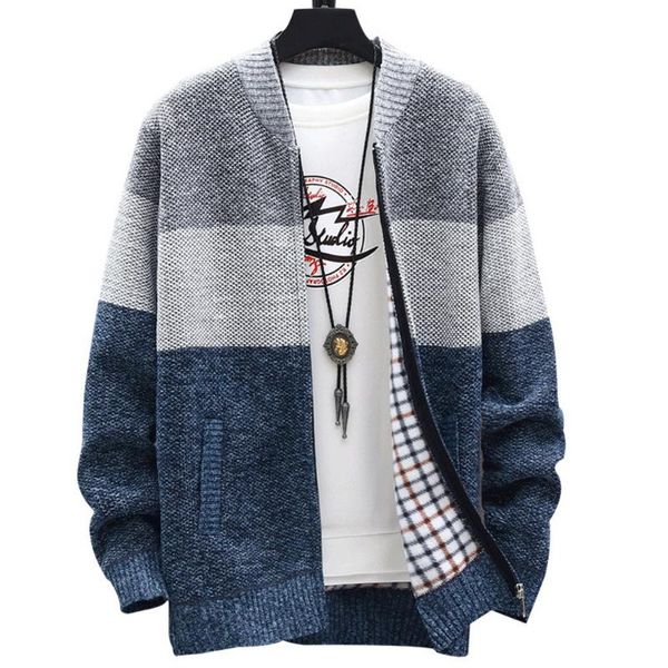 

men's sweaters retro woolen blend sweater mans long sleeve mens knitted cardigan winter underwear clothing man streetwear, White;black