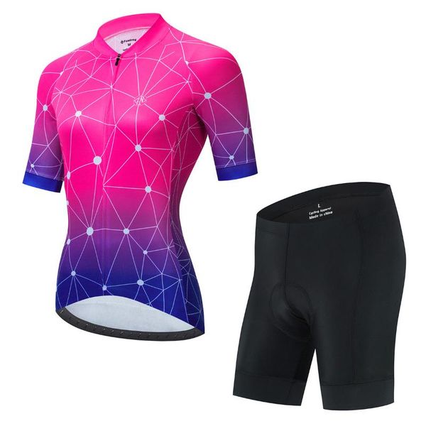 

racing sets vendull pro women cycling set mtb bike clothing bicycle clothes ropa ciclismo wear jersey, Black;blue