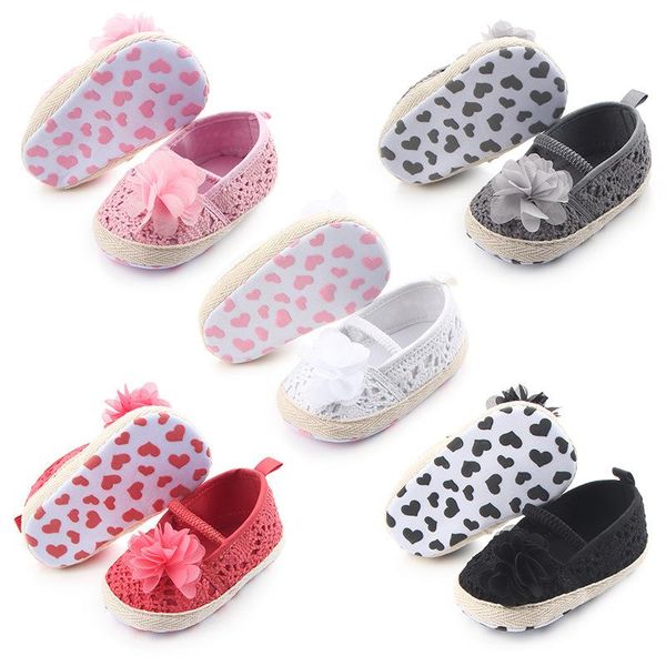 

first walkers brand flowers baby girl shose born cute princess toddler shoes 0-18m children's with cotton soft sole elastic band