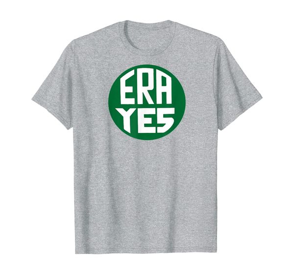 

era yes equal rights amendment vintage pin feminist t-shirt, White;black