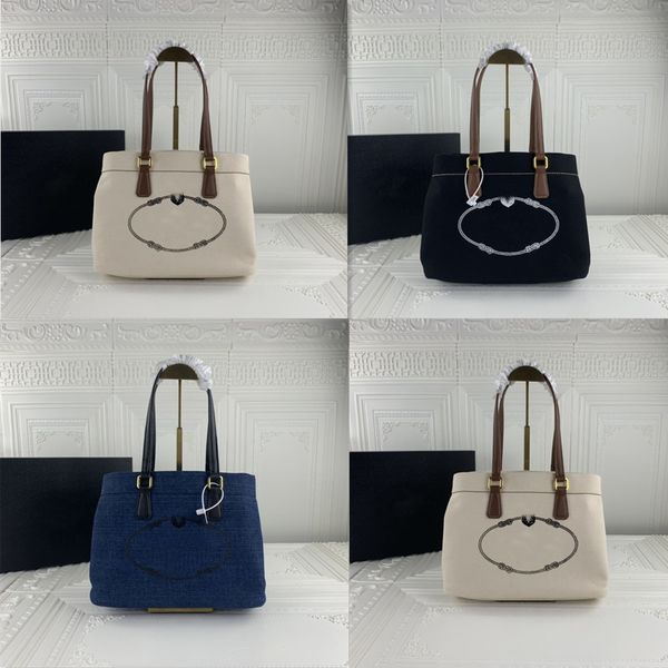 

wholesale shopping bags handbags canvas tote bag ladies black shoulder sack large capacity leisure lady gift