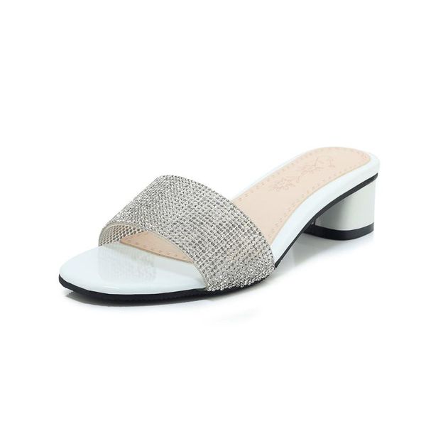 

in the summer of 2021, product with thick rhinestones and a half-sand sandals 32-46, Black