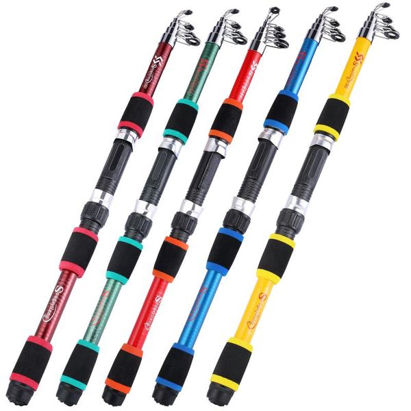 

sougayilang 1.8m spinning fishing rods feeder carp rod hard glass fiber rock ultralight weight pole boat