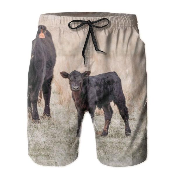 

men's shorts cow swim trunk swimwear bathing suit swimsuit board beach sport short, White;black