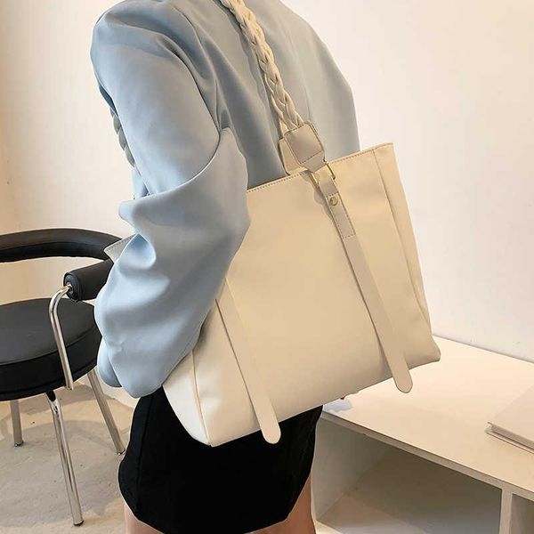 

evening bags large-capacity women's bag 2021 summer woven handbag fashion tote single shoulder