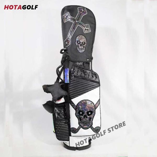 

golf bags fashion skull print bag waterproof stand