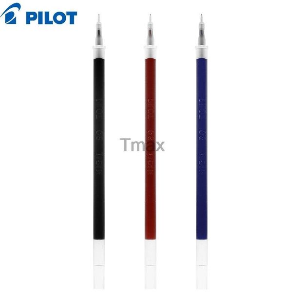 

refills 2 pieces pilot bls-hc3 0.3mm gel pens for bllh-20c3 wholesale 3 color ink writing supplies office & school, Black;red