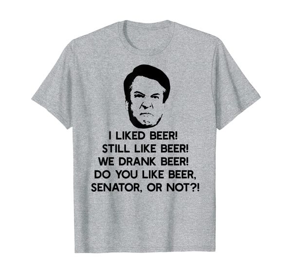 

i like beer angry drinking brett kavanaugh meme t-shirt, White;black