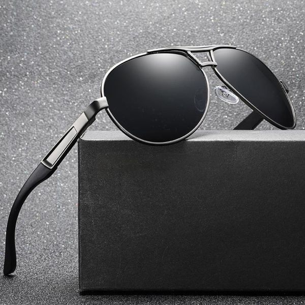 

sunglasses men hd polarized rays aviation brand designer 2021 fashion goggle uv400 anti-ultraviolet sun glasses for vintage, White;black