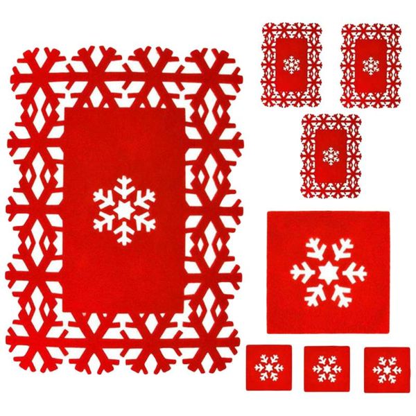 

mats & pads 8 pcs food pad christmas heat resistant placemat home el dish mat cup