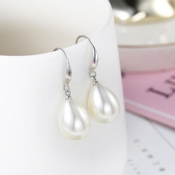 

stud 2021 pearl earrings natural freshwater temperament water drops jewelry for woman wedding gift, Golden;silver