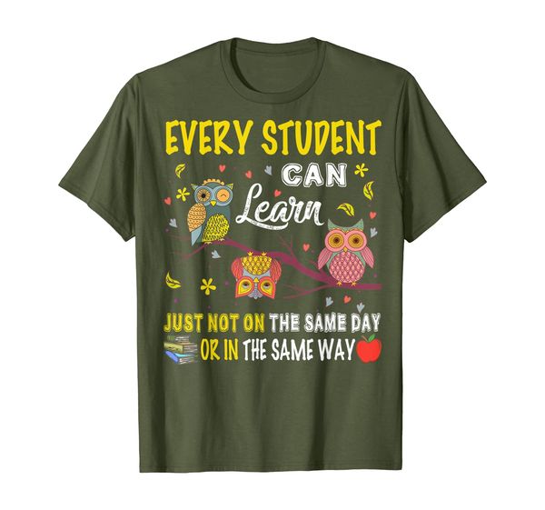 

Every Student Can Learn Cute Owl T shirt Student Teacher Tee T-Shirt, Mainly pictures