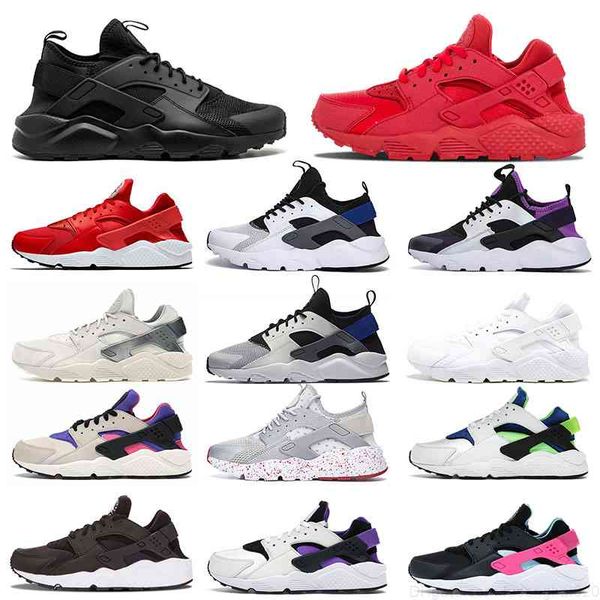 

professional flat huarache classic running shoes for men's women's black all white red purple mens womens breathable huaraches ale