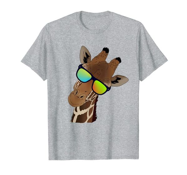 

funny looking giraffe tshirt gift idea for giraffes zebras, White;black