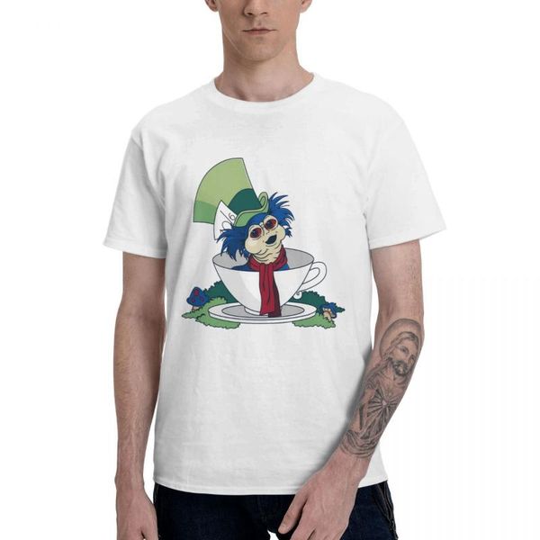 

men's t-shirts t-shirt a nice cup of tea 100% cotton o-neck hip hop la camiseta, White;black