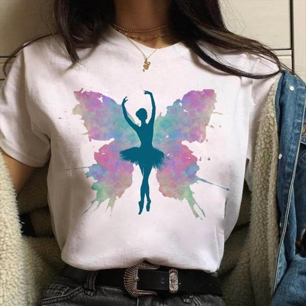 

watercolor girl short sleeved ladies mens white dress tee fashion men, White;black