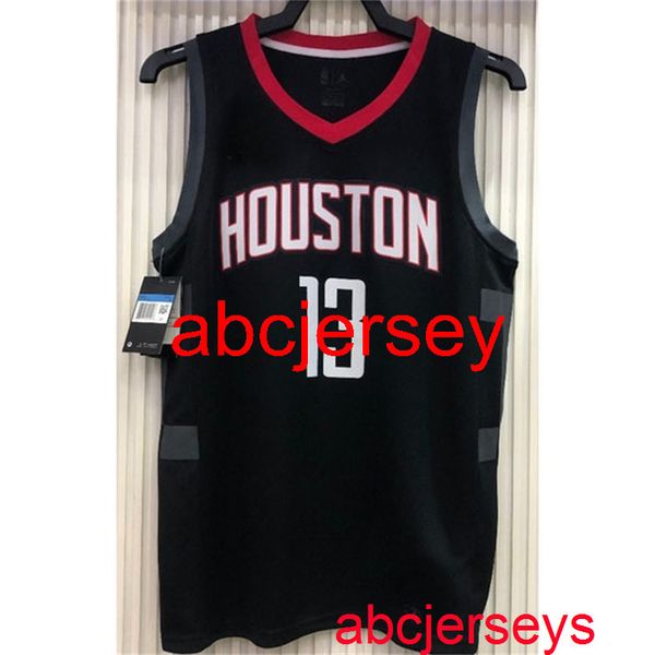 

13# harden 2021 black basketball jersey embroidery xs-5xl 6xl