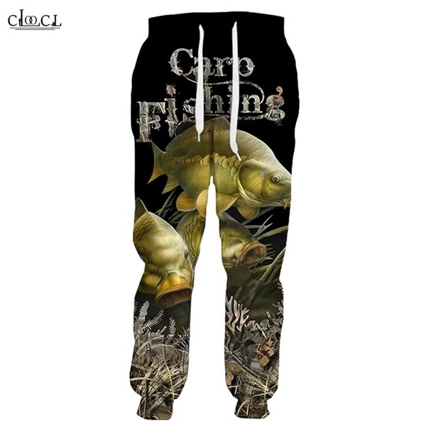 

hx est carp fishing 3d print men women fashion pants harajuku style streetwear autumn casual trousers drop 210715, Black