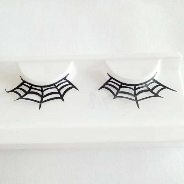 

false eyelashes 3 pair of spider web fake makeup art extension for performance carnival