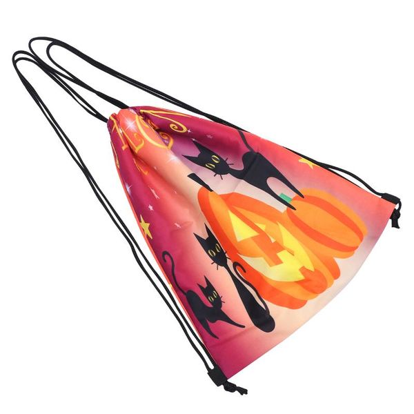 

gift wrap 1pc pumpkin lamp pattern drawstring pouch backpack assorted color