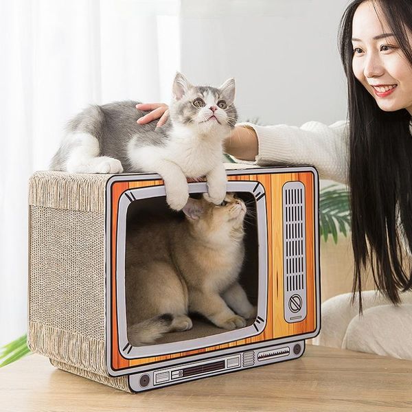 

cat nest wear-resistant multifunctional corrugated paper claw grinratch scratch board toys