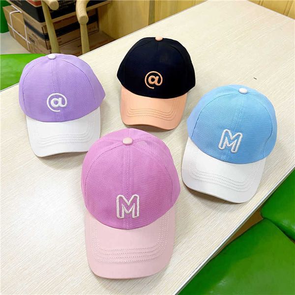 

children's hat summer m full net boy's cap 3-9 years old girl's sunshade baseball cap sun hat versatile version, Yellow