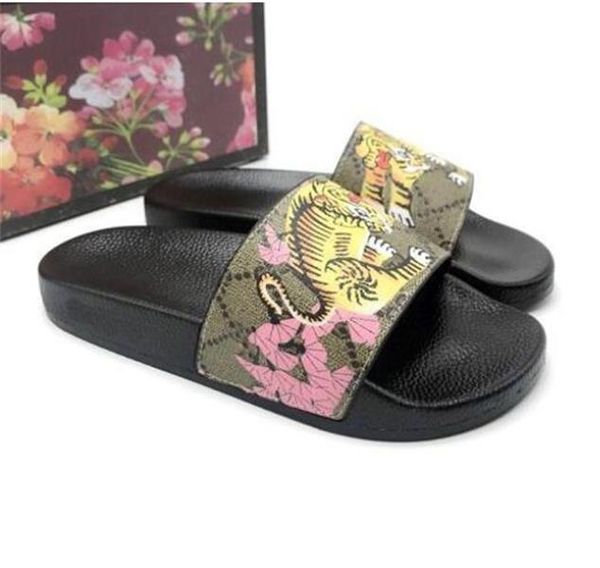 

men slippers women ladies flat platform sandals rubber slide floral brocade gear bottoms flip flops bee striped beach causal slipper, Black